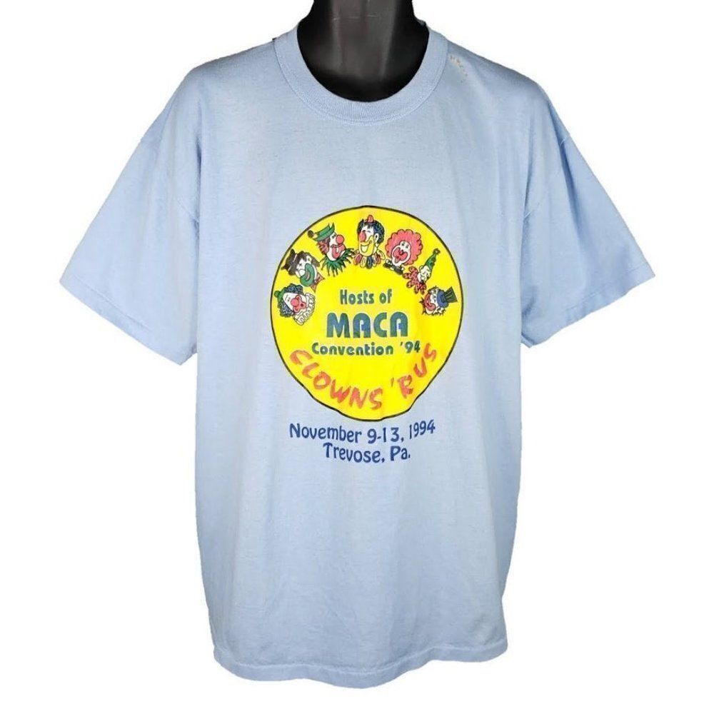 MACA Clown Convention T Shirt Vintage 90s 1994 Mid Atlantic Clown Association